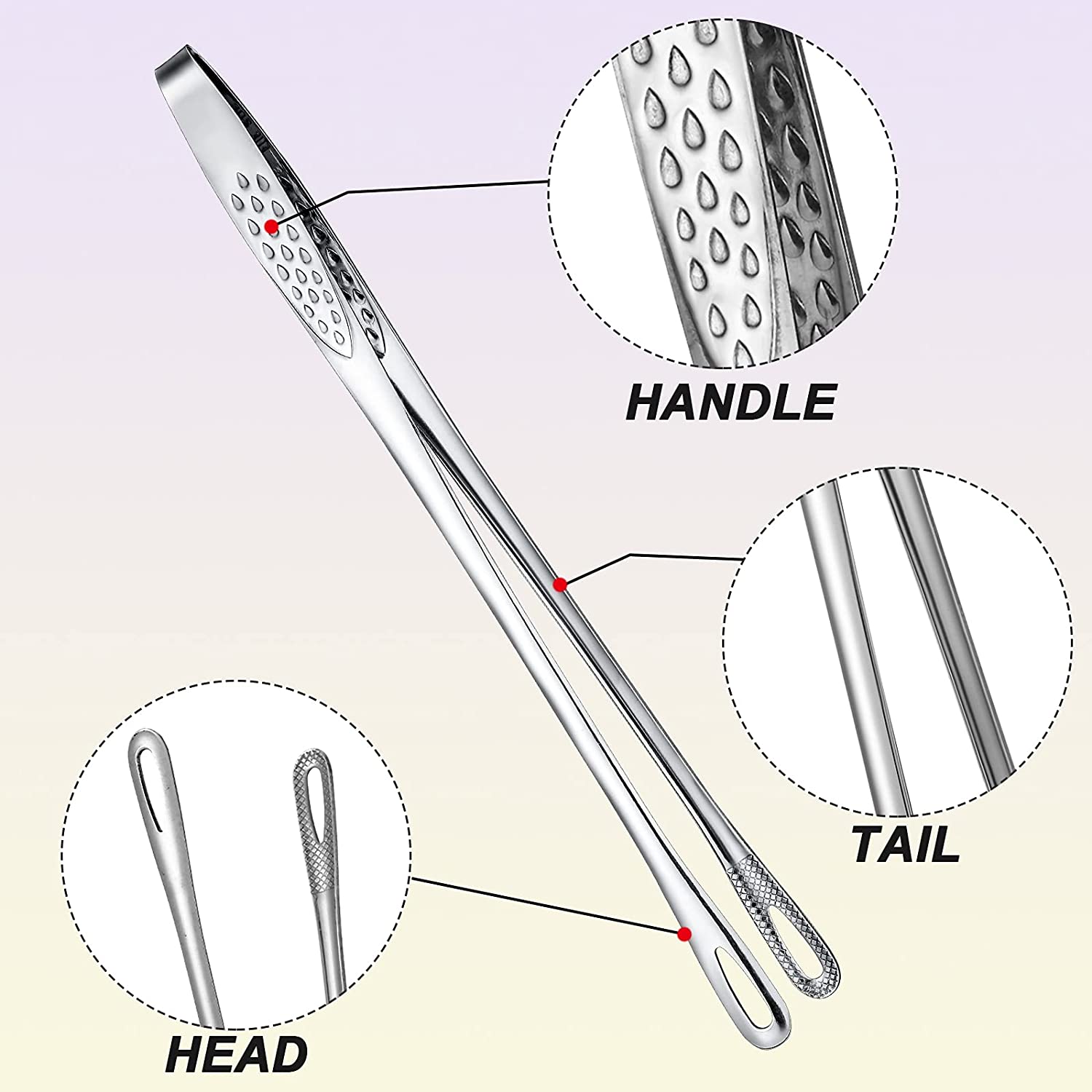 (🔥2023 New Year Sale-49% OFF) Stainless Steel Grill Tongs